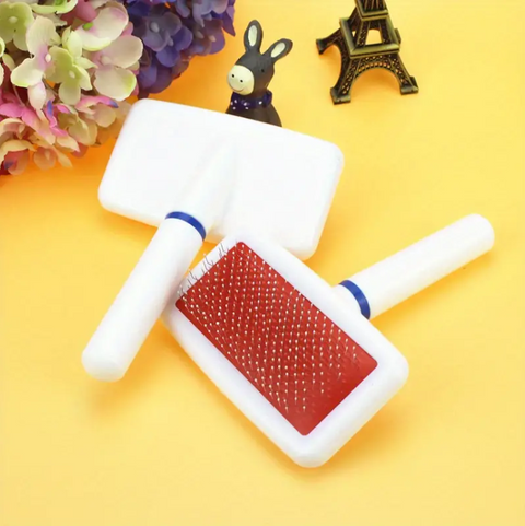 Plastic White Pet Grooming Brush additional view