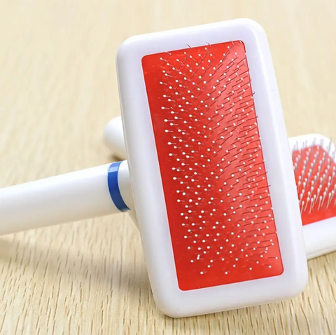Plastic White Pet Grooming Brush additional view