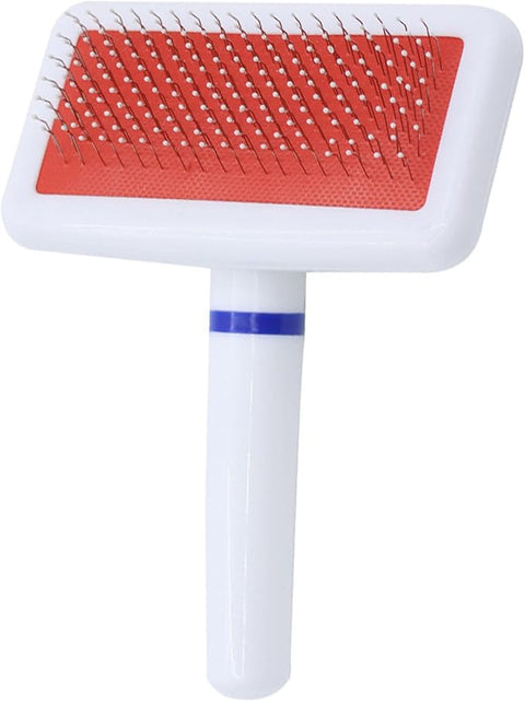Plastic White Pet Grooming Brush