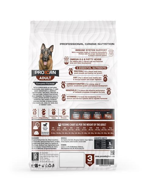 Procan Adult Dog Food 3kg