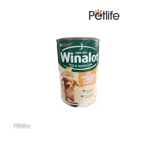 Purina Winalot Chicken and Tripe in Jelly Wet Dog Food 400g