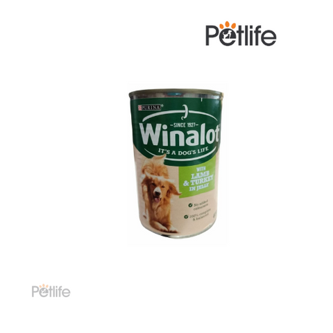 Purina Winalot Lamb and Turkey in Jelly Wet Dog Food 400g