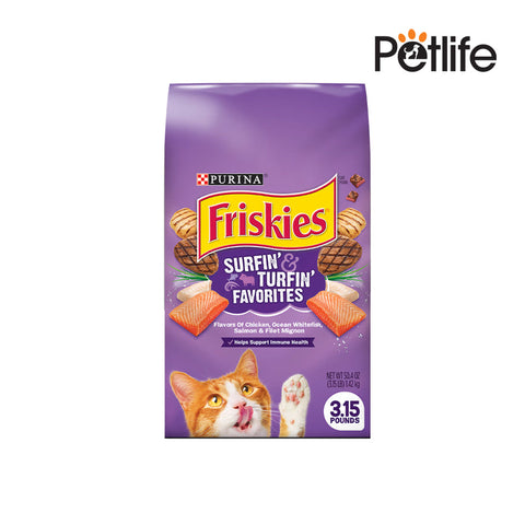 Friskies Surfin and Turfin Favorites Adult Dry Cat Food