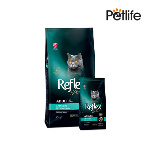 Reflex Plus Cat Food Sterilised with Chicken 1.5 Kg