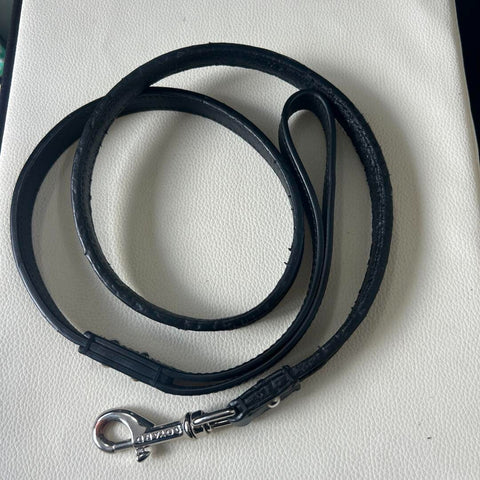 Square Leather Leash 3ft Imp
