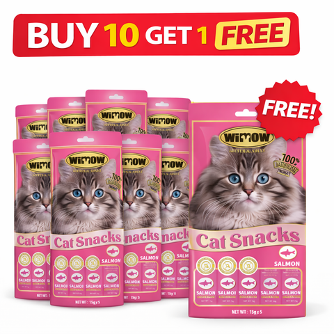 Buy 10 Get 1 Free Wimow Creamy Cat Treat Salmon 70g