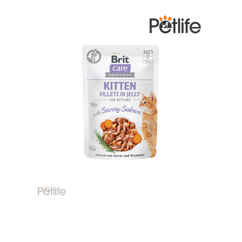 Brit care cat jelly savour salmon 85g