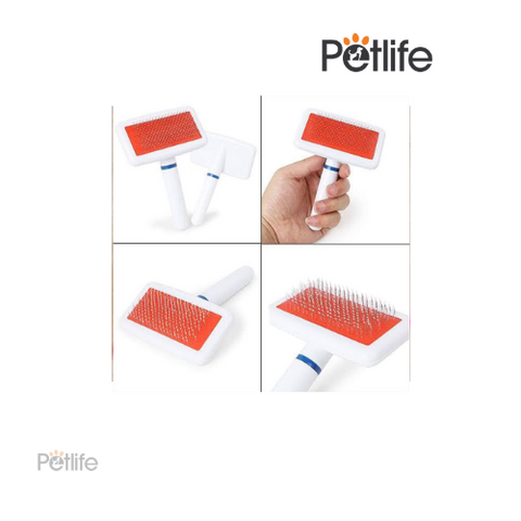 Plastic brush with card packing