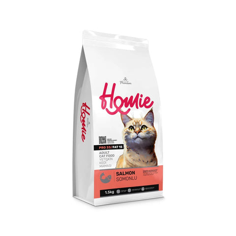 Homie Super Premium Adult Cat Food - salmon 1.5
